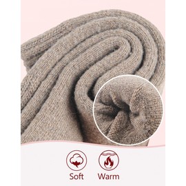 SIMIYA 3 Pairs Merino Wool Socks Women, 30CM Knee High Thick Long Boot Extra Warm Thermal Winter Hiking Hunting Calf Sock