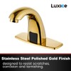 Luxice Touchless Bathroom Sink Faucet/Automatic Sensor Hands Free Commercial Faucet/DC