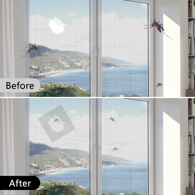 Ealyder Tape 2″ X 30 FT Black Window Screen Repair