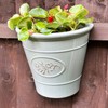Darthome Glossy Wall Planter 21x23cm Ceramic Effect Plastic Semi Circular