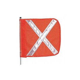 Warning Whip, HD, 5 Ft, Includes X Flag