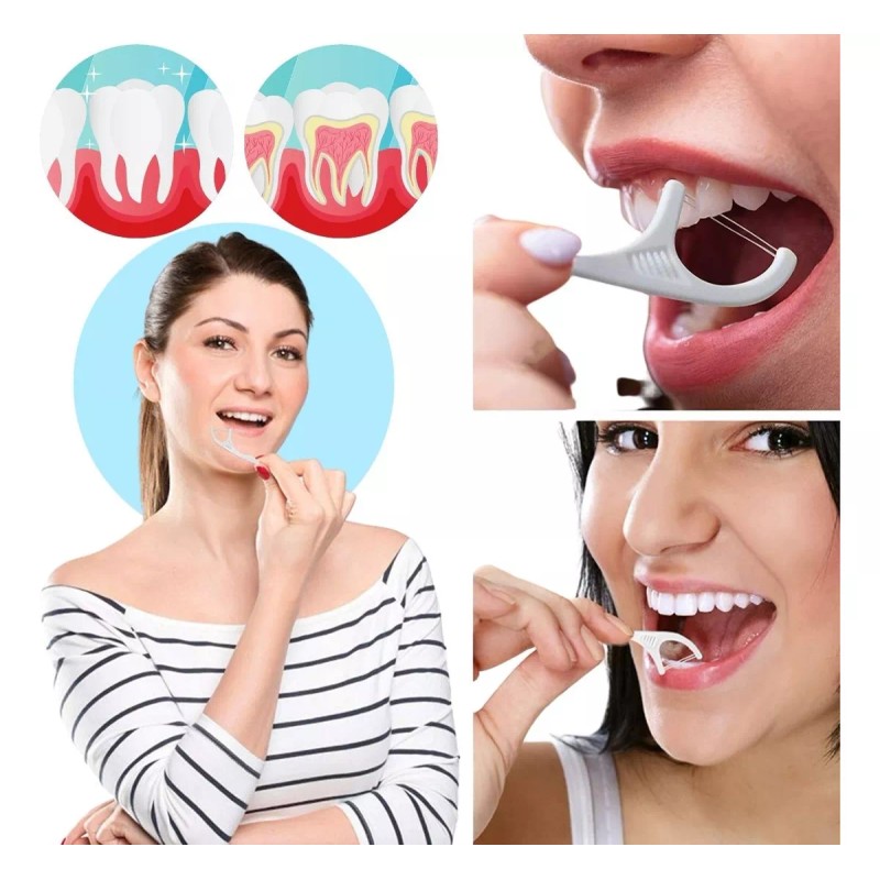 Universo en Linea Hilo Dental Mango Cepillo En Arco Con