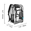 BeigeSwan Pack of 2 Clear Backpack Heavy Duty Thick PVC