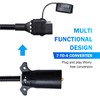 CyperFair 7 Pin to 4 Pin Trailer Adapter, Plug Play