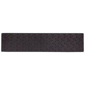 Rocky Mountain Goods Rubber Treads for Outdoor Steps - Thick 1/4” Raised Diamond Pattern Rubber Grip Safety Tread for Stairs, Boat, RV - 17” x 4” with Adhesive Strip - More Durable Than Grip Tape (1)