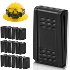 Hard Hat Clips for Headlamps and Goggles, 20 Pack Head Light Mount Fits Hardhats and Helmets, Self Adhesive Headlamp Holder for Full Brim Hard Hat Accessories