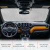 Tupalatus Butterfly Windshield Sun Shade Compatible with Jeep Wrangler JK