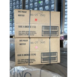Unbranded MRE US Military Ready to Eat Meals INSP 2025 - Case A + Case B (24 Total Meals)