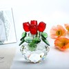 H&D HYALINE & DORA Red Rose Figurine Ornament Spring Bouquet