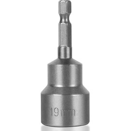 TONDA RV Scissor Jack Socket, Camper Travel Trailer Drill Adapter, Works with 3/4 inch or 19mm Hex Drive Jacks, 1/4 Inch Hex Shank, 1 PACK