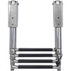 YACHARIES Boat 4 Step Ladder 316 Stainless Steel Folding Ladde,