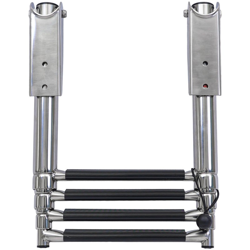 YACHARIES Boat 4 Step Ladder 316 Stainless Steel Folding Ladde,