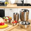 Mimorou 20 Pack 304 Stainless Steel Bowls Set