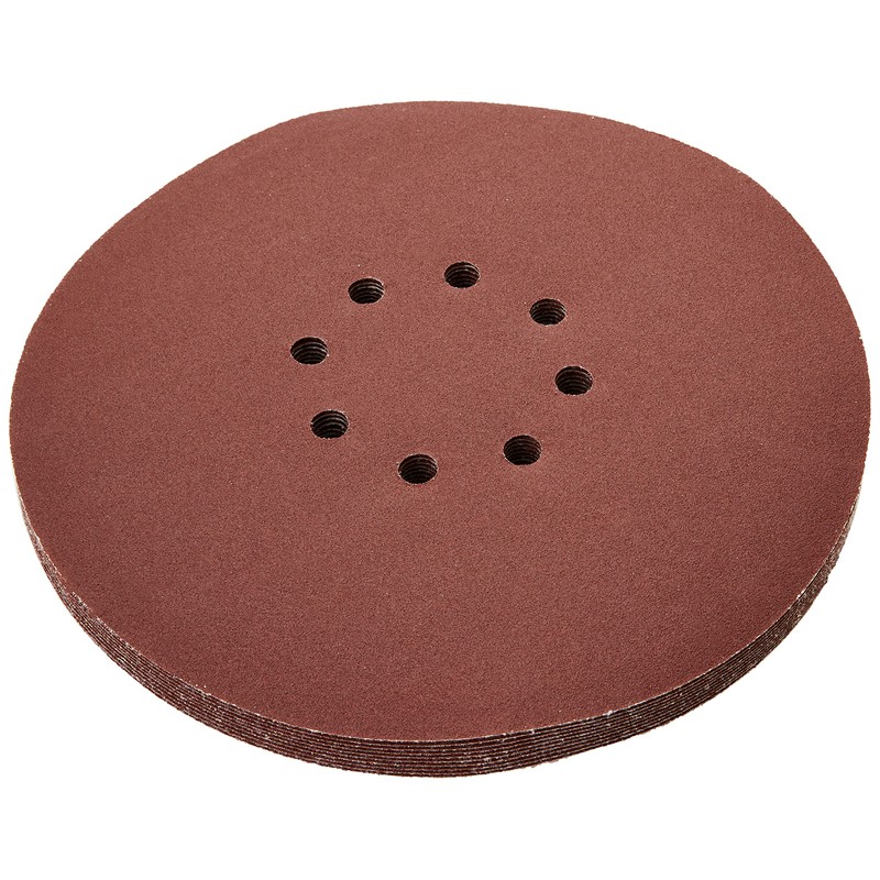 Silverline 273151 Hook and Loop Discs Punched 225 mm 10pk