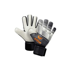 ERIMA Erwachsene Torwarthandschuhe SKINATOR Hybrid Training, schwarz/weiß/neon orange, 8, 7221905