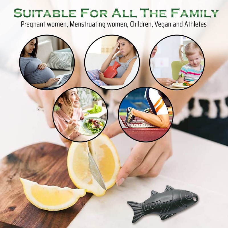 Vegan Iron Fish Cooking Tool - Premium Quality - Iron