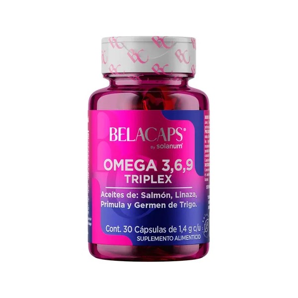 Omega 3, 6 Y 9 Triplex 30 Capsulas Belacaps Solanum