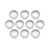 Fackelmann FCK2433250 St-Jakques Aluminium Bowl, Grey, 12.6 x 12.7 x