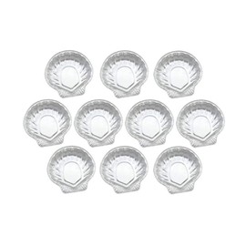 Fackelmann FCK2433250 St-Jakques Aluminium Bowl, Grey, 12.6 x 12.7 x 1.6 cm, Pack of 10