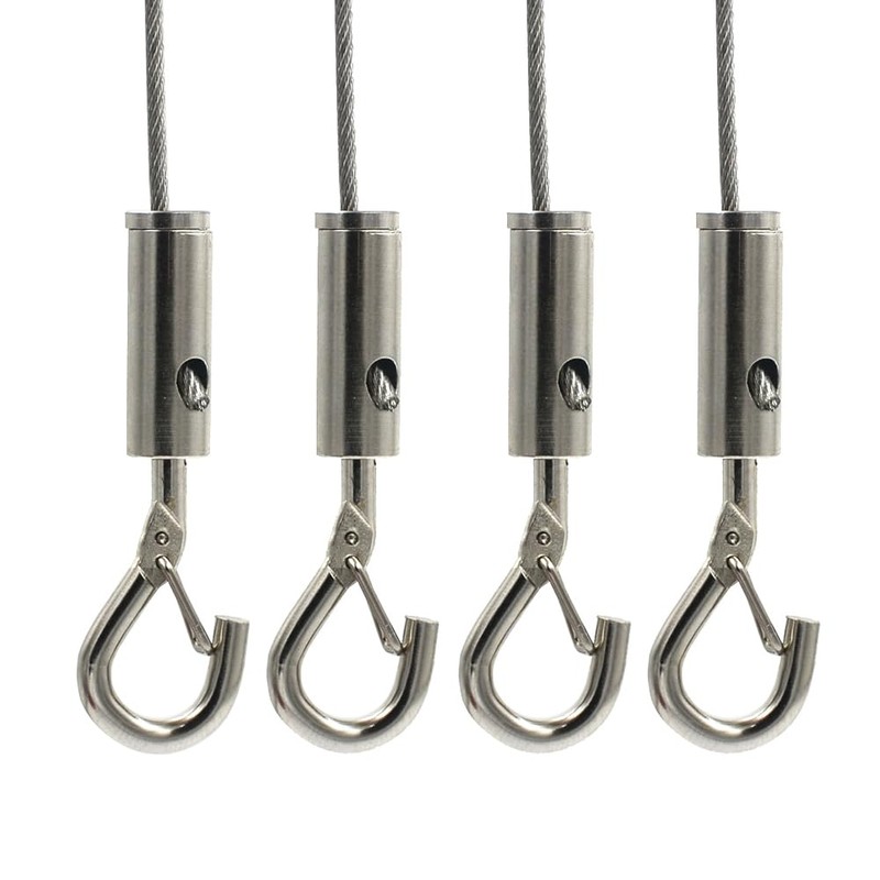DGOL Picture Hanging Wire System, Could DIY 6 Pairs Screw