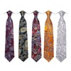 HISDERN TA5-01S Business Necktie, Square Set, 5 Pieces, Stylish, Gift