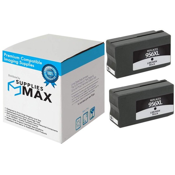 SuppliesMAX Remanufactured Replacement for HP OfficeJet Pro 7720/7730/8200/8210/8700/8720/8725/8730/8740 Black High