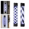 AngelcityCC Barber Pole Black White LED Light, 34 in Traditional