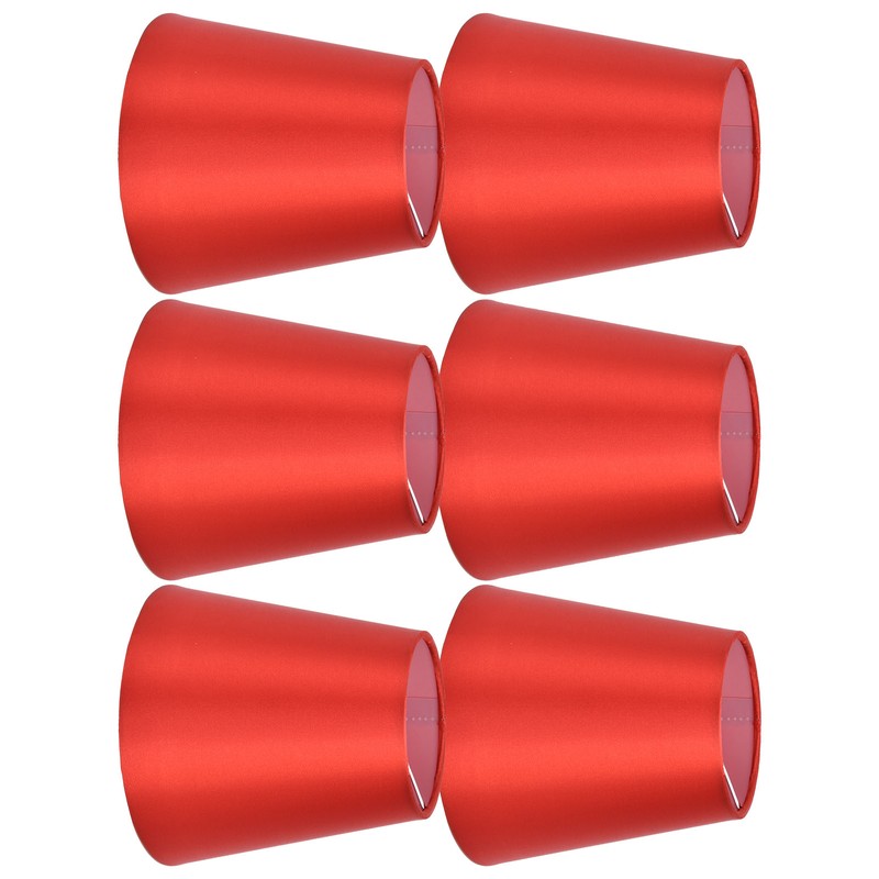 6PCS E14 Lamp Shade Fabric Lampshade Table Lamp Ceiling Lamp