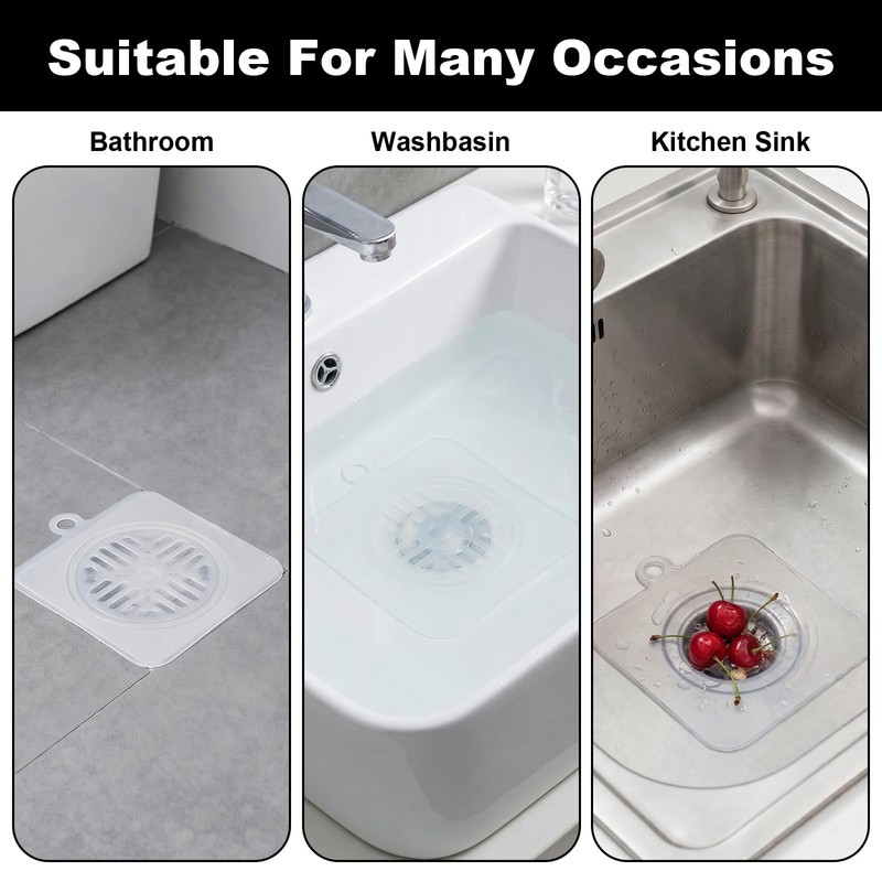 4pcs Drain Covers for Bugs Silicone Shower Drain Stopper Cover
