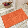Lansatte Boho Rustic Bath Mat Orange Non-Slip 16’’W x 24’’L