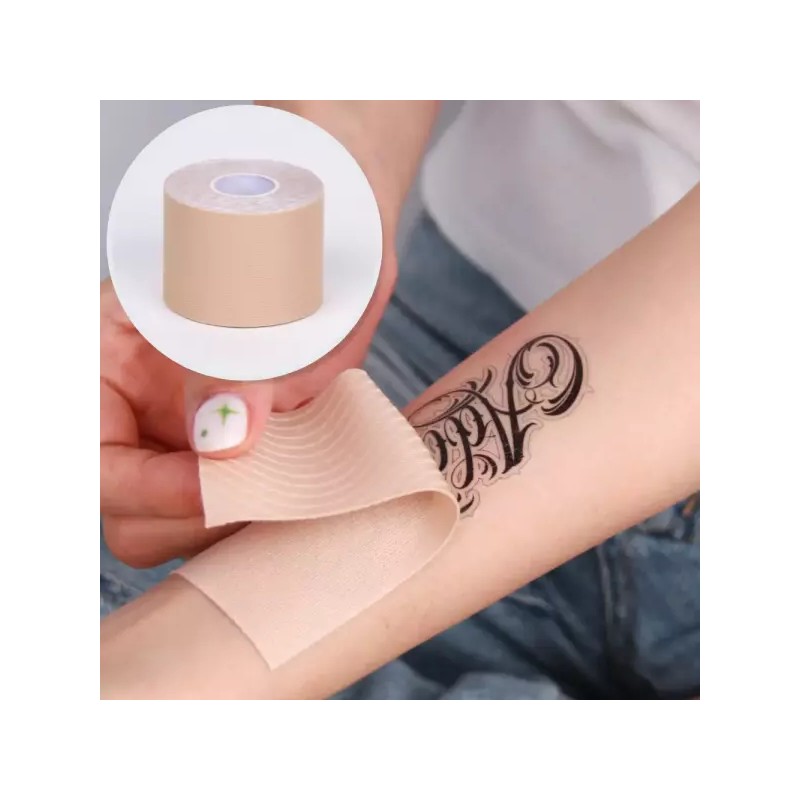 흉터커버테이프 문신지우기 타투가리개 5cm 연한색 Scar Cover Tape Tattoo Removal