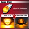 KOMAS 31LED Amber Cab Marker Light Waterproof Top Roof Running