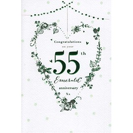 On Your Emerald 55th Wedding Anniversary Card