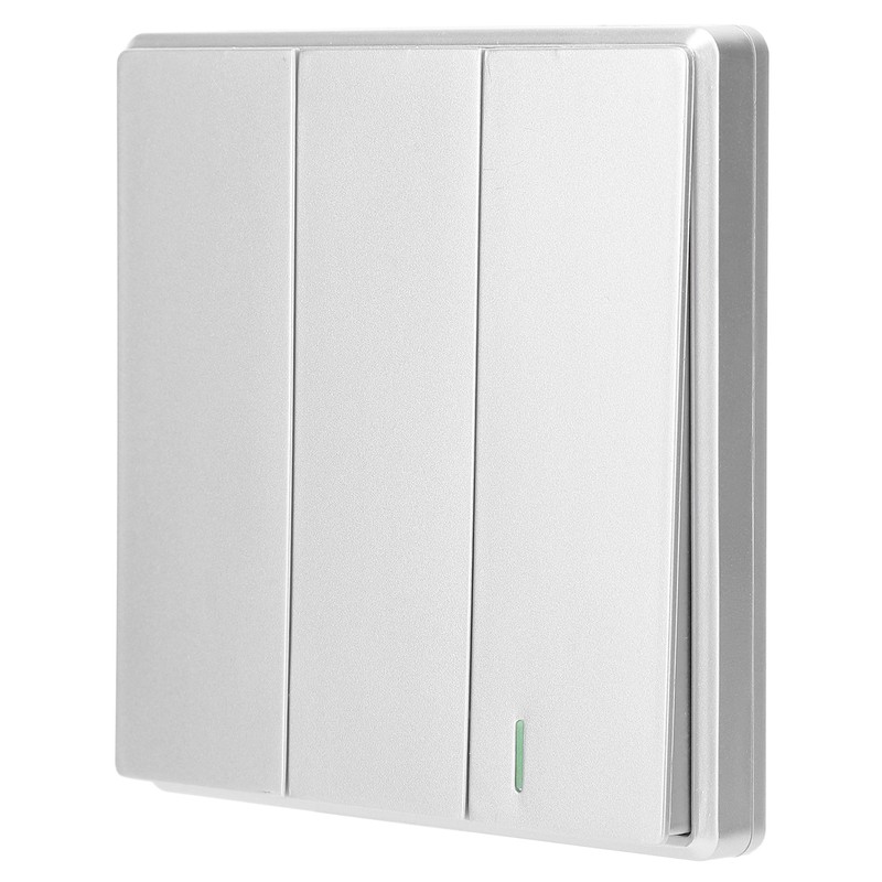 TDL‑9987‑3 Wireless Switch Remote Control 3 Button Panel Wall Mounted