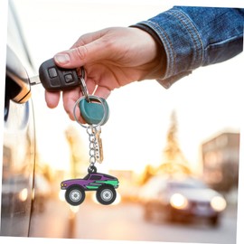 BESPORTBLE 6pcs Cute Off Road Vehicle Charms Keychains Aesthetic Keyring for Women Unique Cartoon Design for Bags and Everyday Use Enhances Style and Prevents Ups