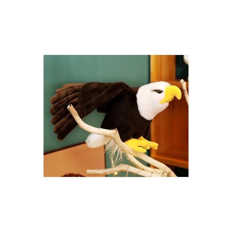 Adorable Bald Eagle Plush Toy - Stuffed Animal with Bendable