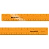 EAI Education 12" ShatterProof Ruler 1/8" Scale: Orange - Set