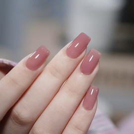 BHIDENAW Gel Nail, Color Gel, Solid Color Nail Gel, 15ml, UV-LED Compatible (One-Love RK, 15ml)