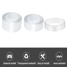 Baceyong Anti-Collision and Anti-Scratch Car Door Edge Protector, Transparent Door Sill Protector for Door Sides, Bumper (10 cm x 5 m)