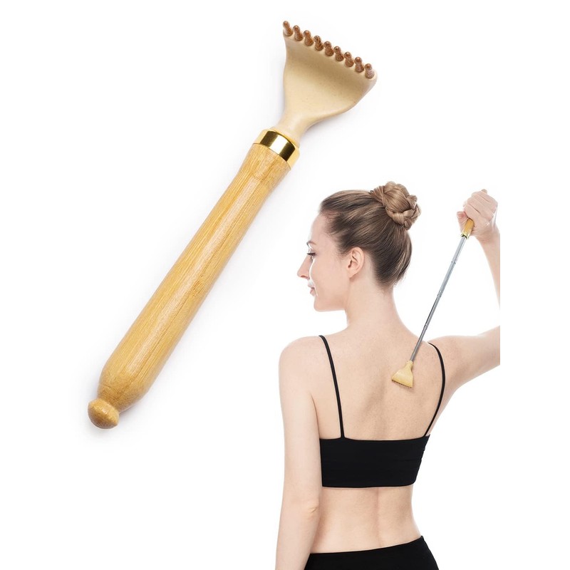 Lyanxinlei Back Scratcher, Classic Portable Extendable Bamboo Back Scratcher for