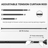 Adjustable Shower Curtain Rod 26–78 Inch – No Drill Spring