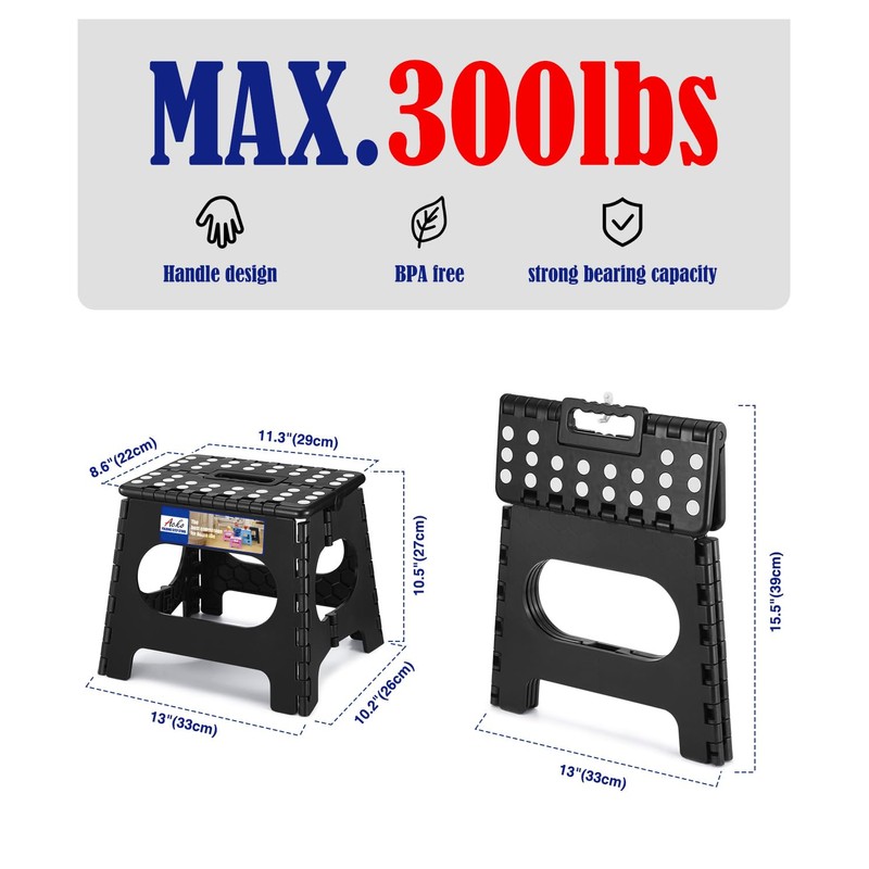 ACKO Folding Step Stool Foldable Step Stools for Kids, 11