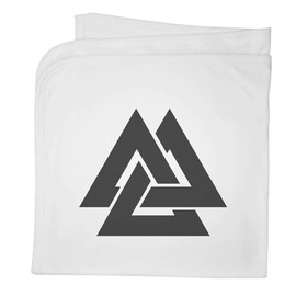 Azeeda 'Viking Valknut Symbol' Cotton Baby Blanket/Shawl (BY00044934)