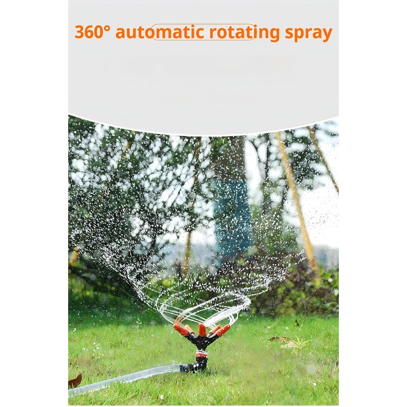 360° Rotating Sprinkler – Lawn Sprinkler with Adjustable 45° Angle,