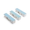 MELANNCO Oversize Clothespin Picture Frame, Blue/White, 3 Piece