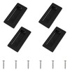 MOROBOR 4PCS Rectangular Concealed Recessed Pulls Handles, Finger Insert Sliding