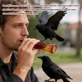Gyinere 1pcs Crow Call,Whistle,Raven Portable Crow Luring Whistle, Decoying Imitation Hunting Whistles,Crow Whistle,for Outdoor, Beginners, Professional,an Ideal Gift for Nature Lovers and Beginners.