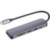 Callstel USB Hub: 6-in-1 Docking Station, 4K HDMI, USB-C, PD