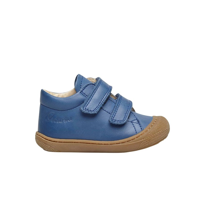 Naturino Scarpine Primi Passi in Pelle, Blu-Marrone- 21