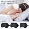 FlyCoco 3PCS Silk Eye Mask for Sleeping, Soft Comfortable Lightweight